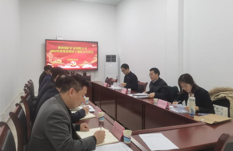 陕西银矿党委召开2022年度领导班子民主生活会